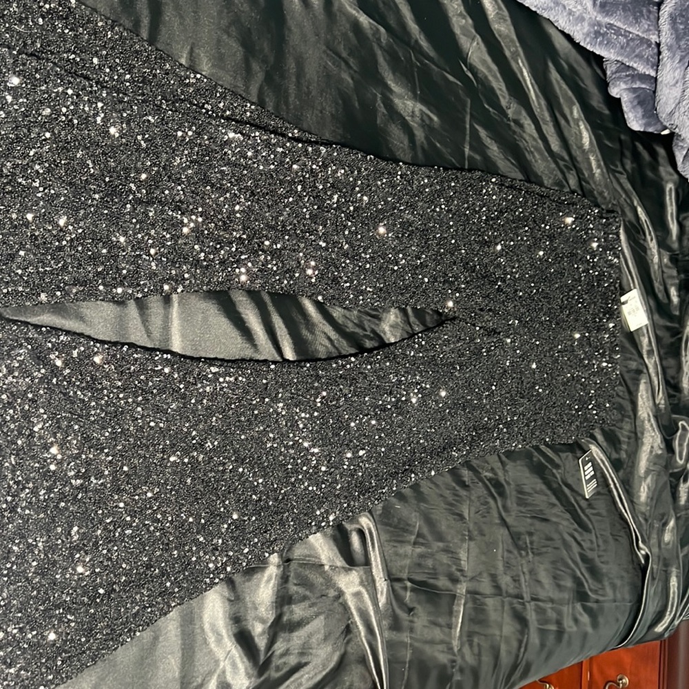 Sequined flared pants, super high rise. Never worn before. Tags still on.
